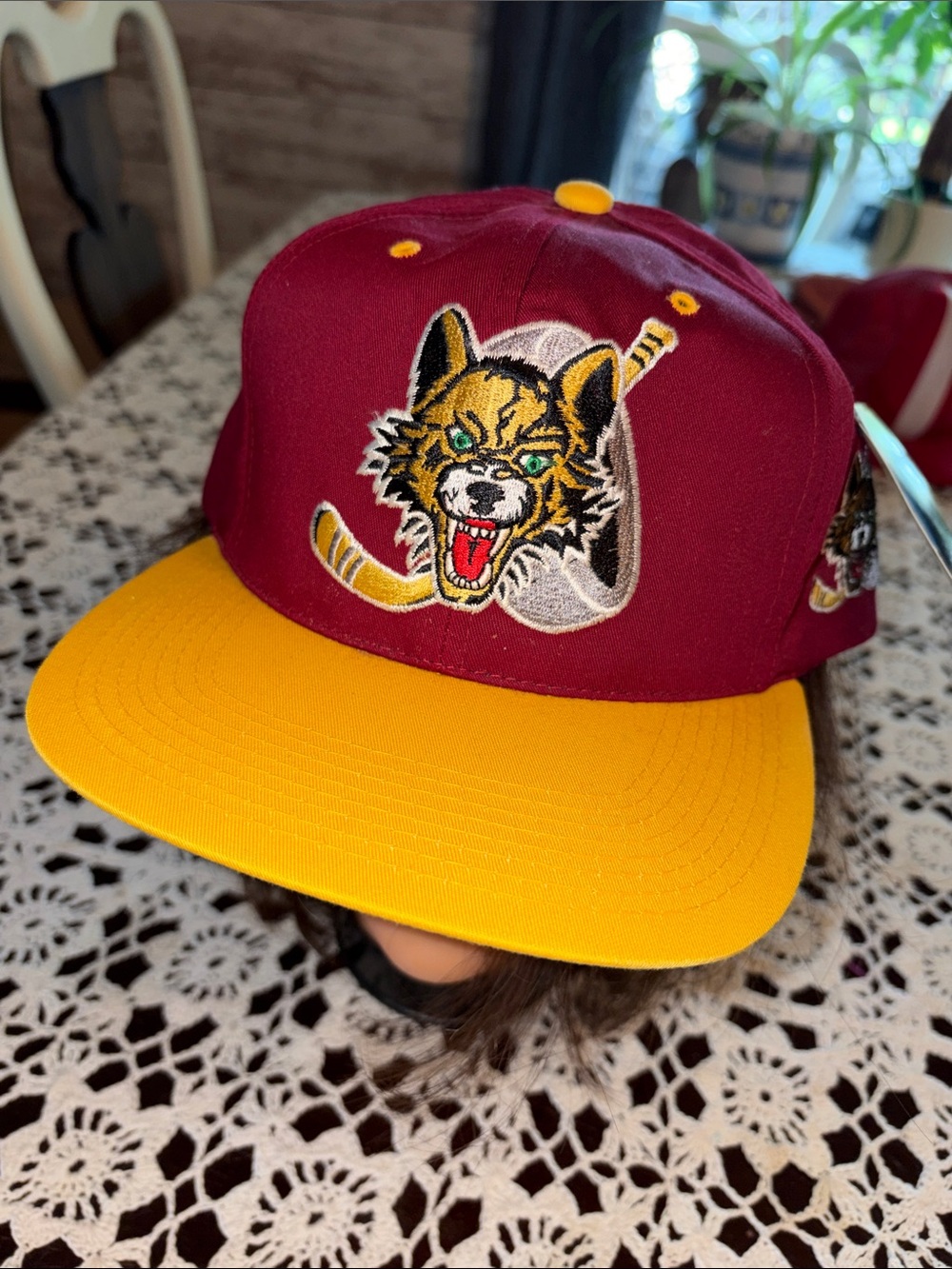 vintage Chicago Wolves minor league hockey snapback hat